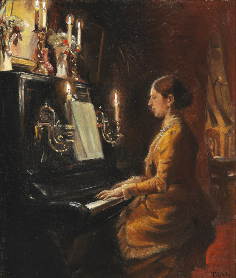 Anna al pianoforte. -Michael Peter Ancher