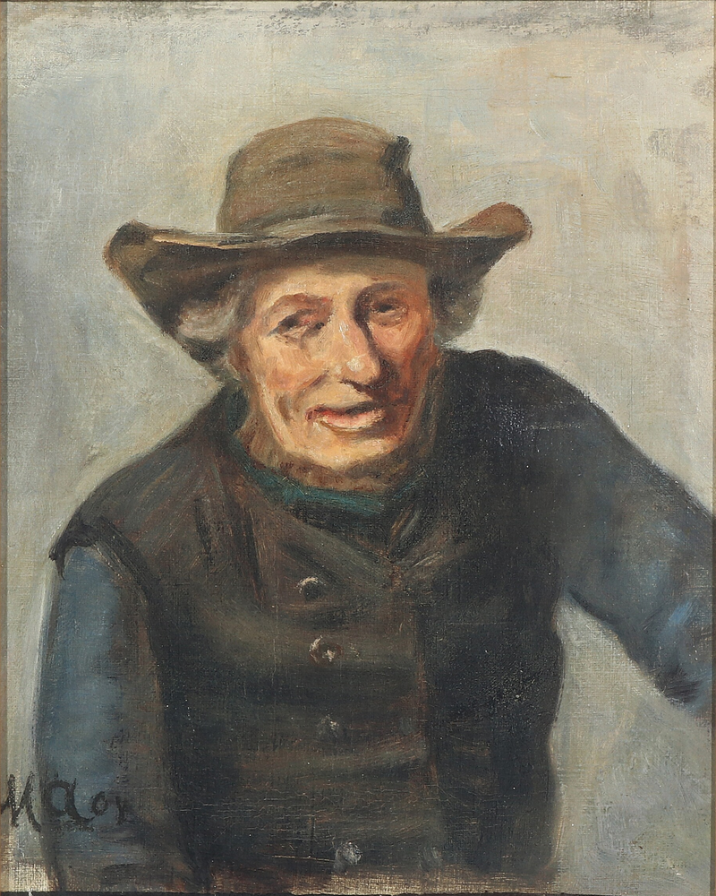 Ritratto di un pescatore. -Michael Peter Ancher