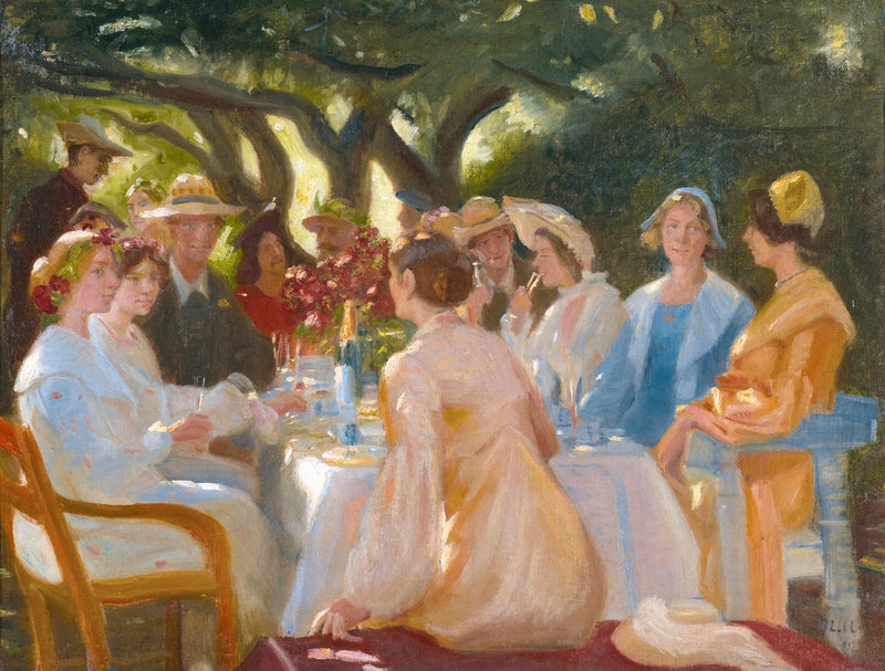 Il pranzo degli attori, Skagen. -Michael Peter Ancher