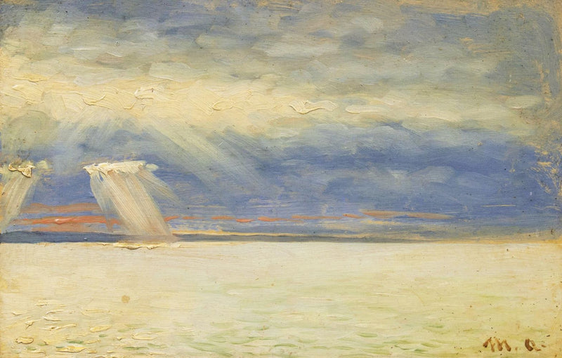 Il sole spunta tra le nuvole. - Michael Peter Ancher