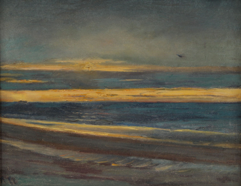 Tramonto sul mare. -Michael Peter Ancher