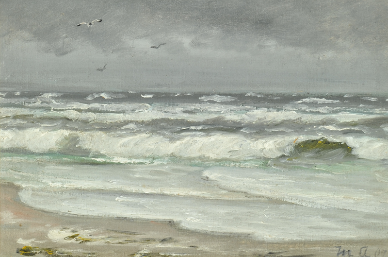 Una spiaggia e un paesaggio marino. - Michael Peter Ancher