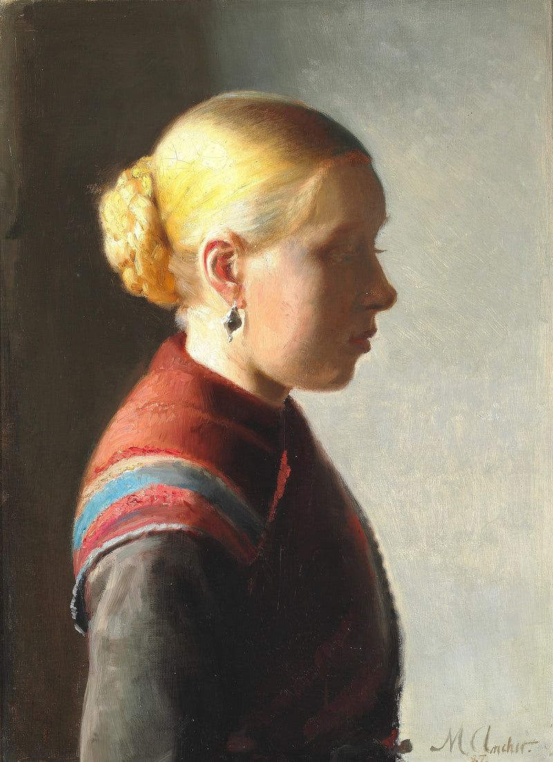 Giovane donna. -Michael Peter Ancher