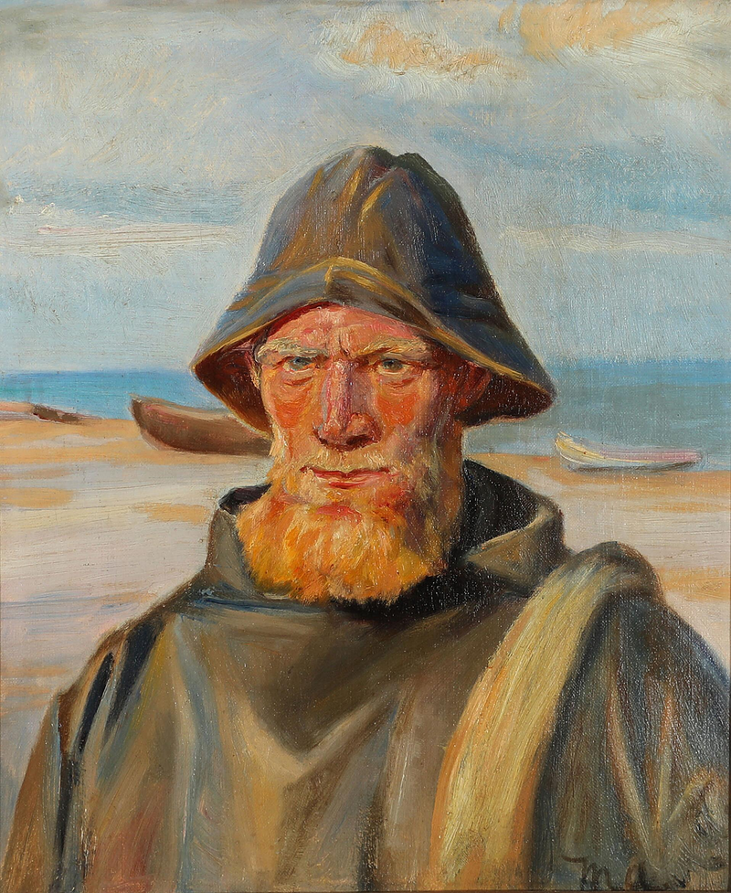Ritratto di un pescatore - Michael Peter Ancher