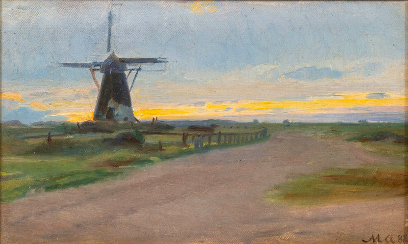 Un vecchio mulino a vento. -Michael Peter Ancher