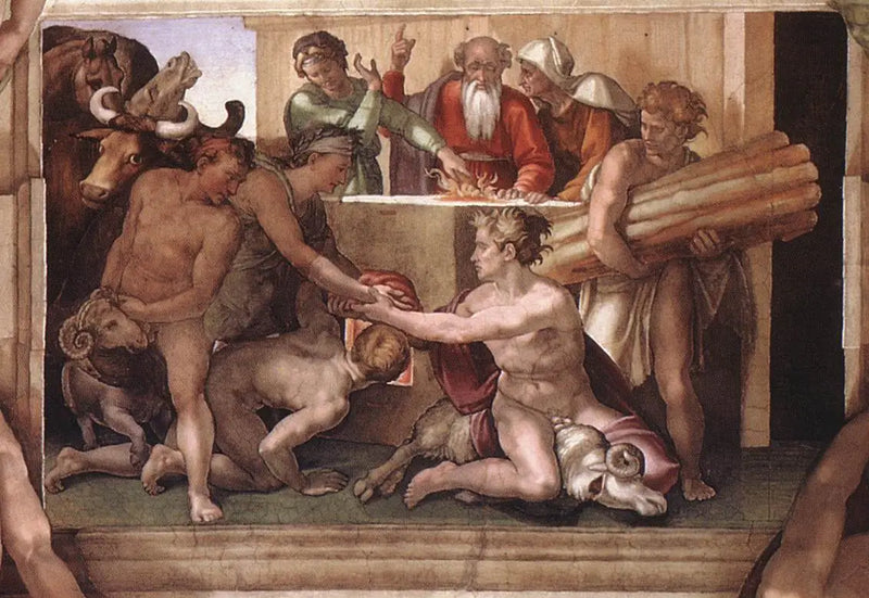 Il Sacrificio di Noè - Michelangelo