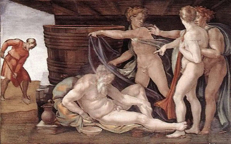 L'ebbrezza di Noè - Michelangelo