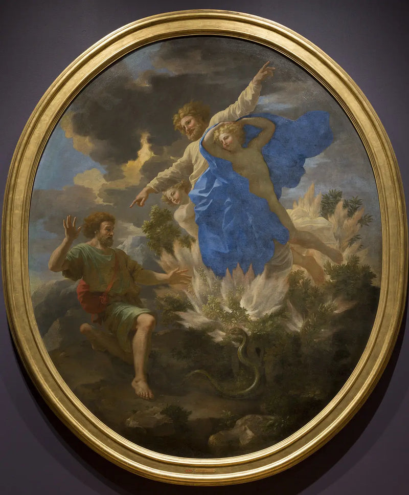 Mosè davanti l'arbusto ardente - Nicolas Poussin