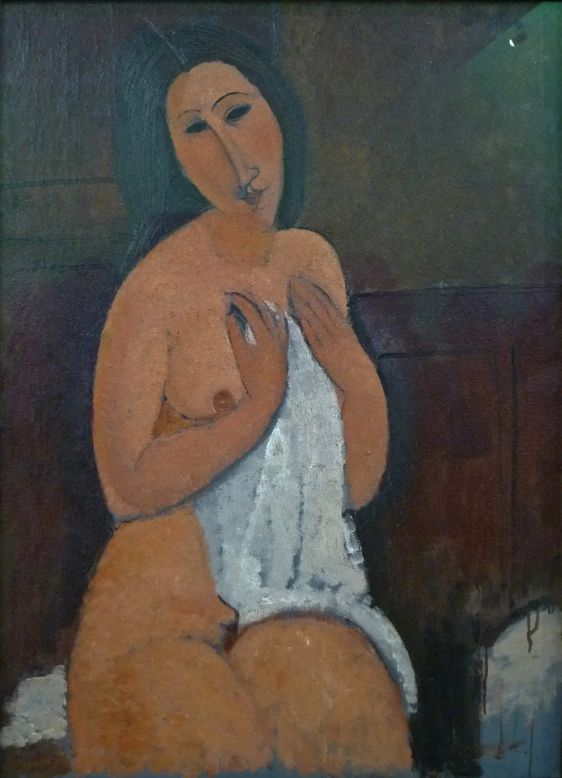 Nu seduto con camicia - Amedeo Modigliani