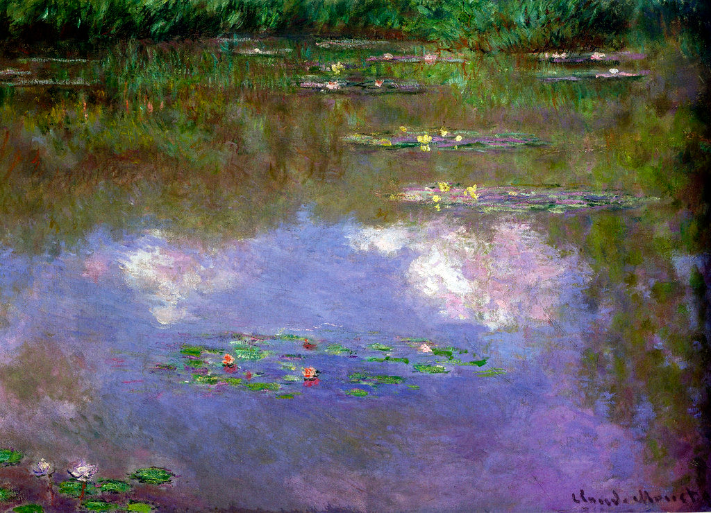 Ninfee con cielo riflesso – Claude Monet (circa 1915)