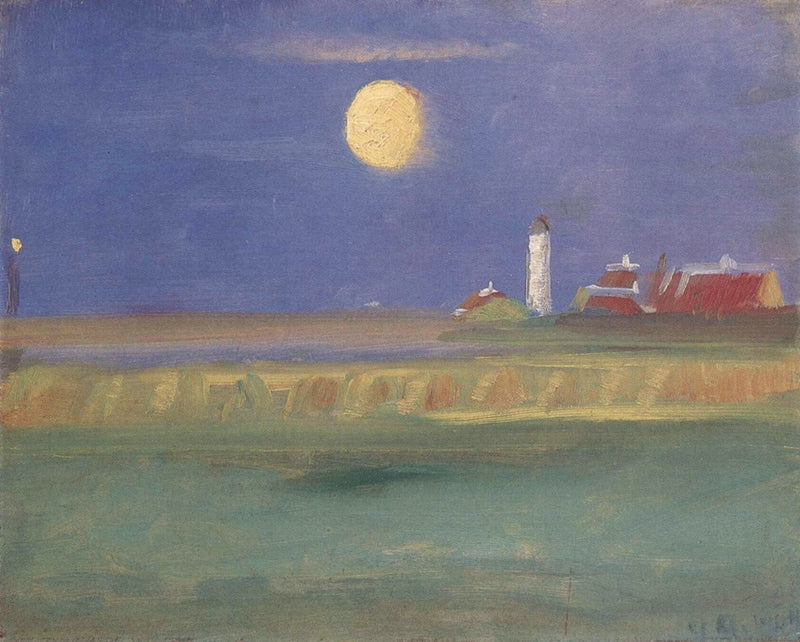 Serata al chiaro di luna. Faro - Anna Ancher