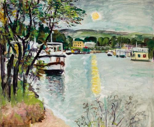 Clair de lune sur le Loch Lomond - Leslie Hunter