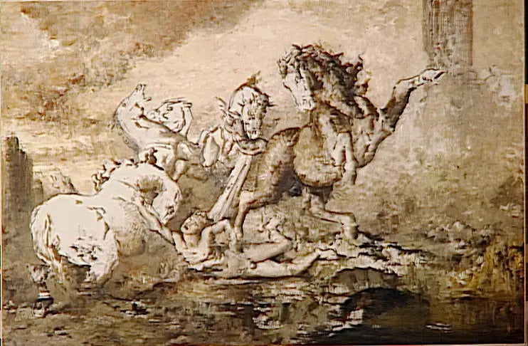 Diomède dévoré par ses chevaux - Gustave Moreau - Alpha Reproduction