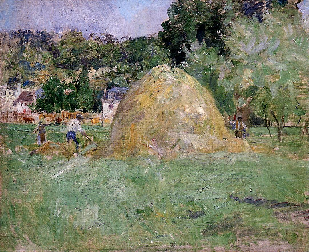 Reproduction du tableau « Les foins à Bougival - Berthe Morisot » par Alpha Reproduction en peinture à l’huile