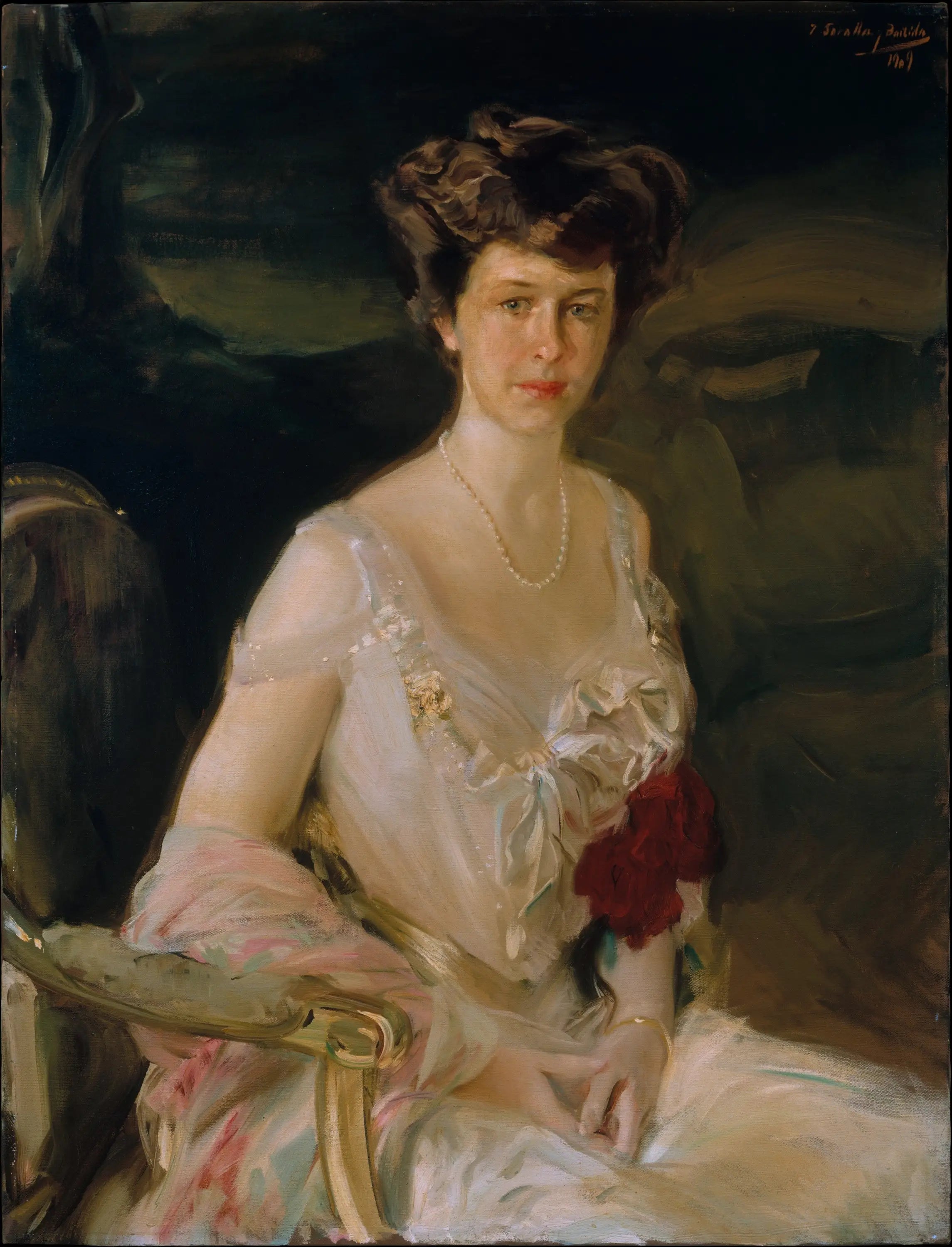 Reproduction du tableau « Portrait de Mme Winthrop W. Aldrich - Joaquín Sorolla » par Alpha Reproduction en peinture à l’huile