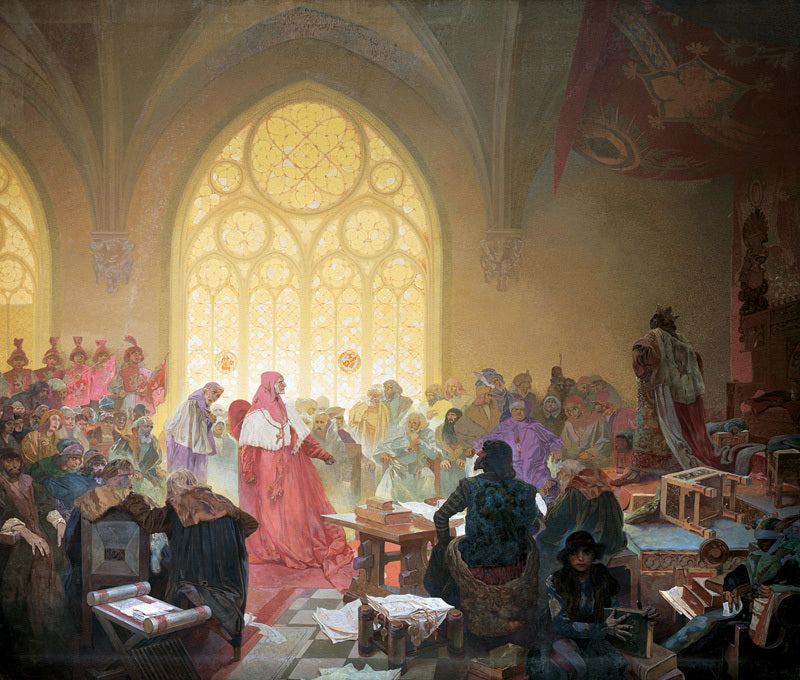 Il Re hussita Jiří z Poděbrad - Alphonse Mucha