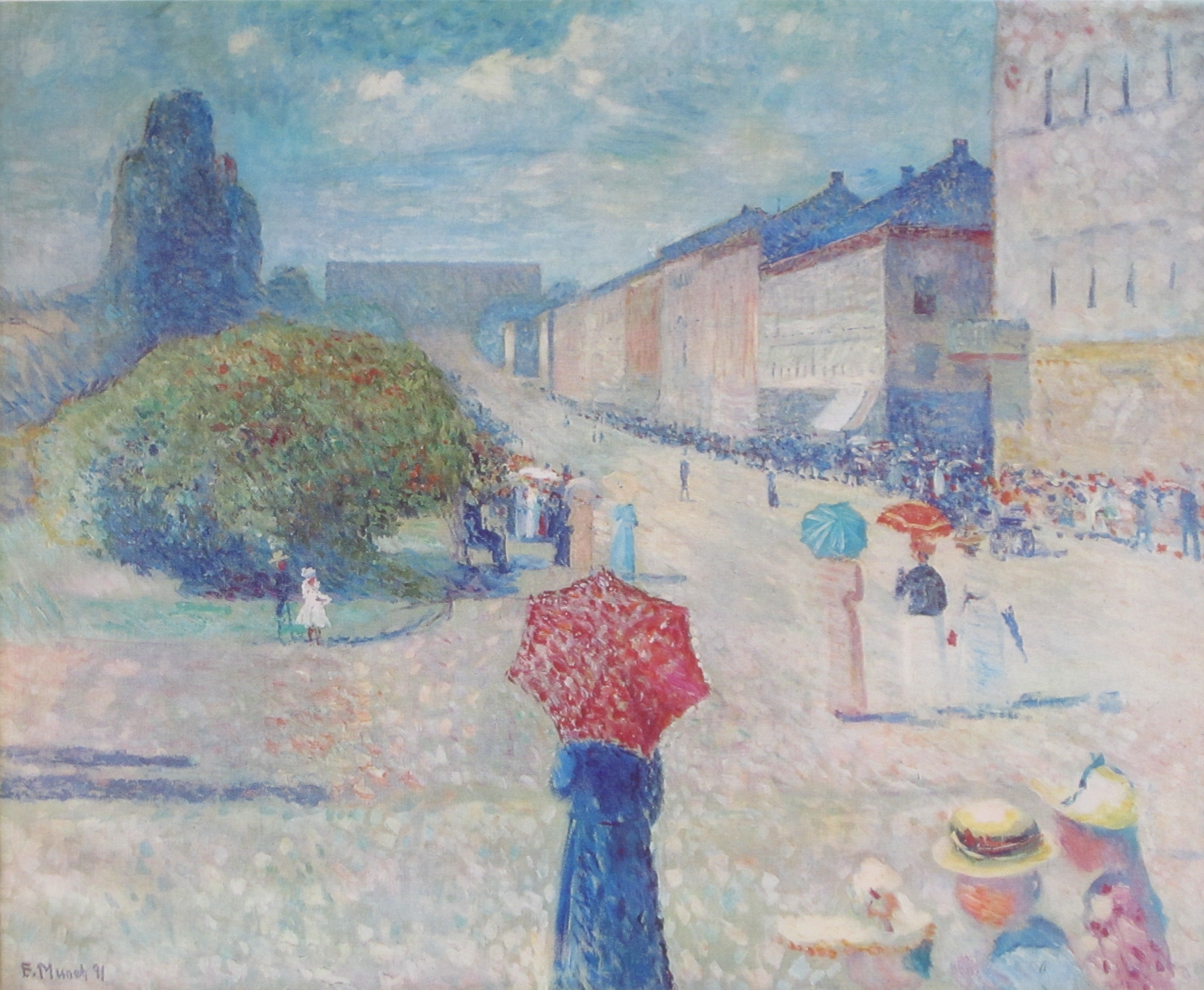 Reproduction du tableau « Jour printanier sur Karl Johan - Edvard Munch » par Alpha Reproduction en peinture à l’huile
