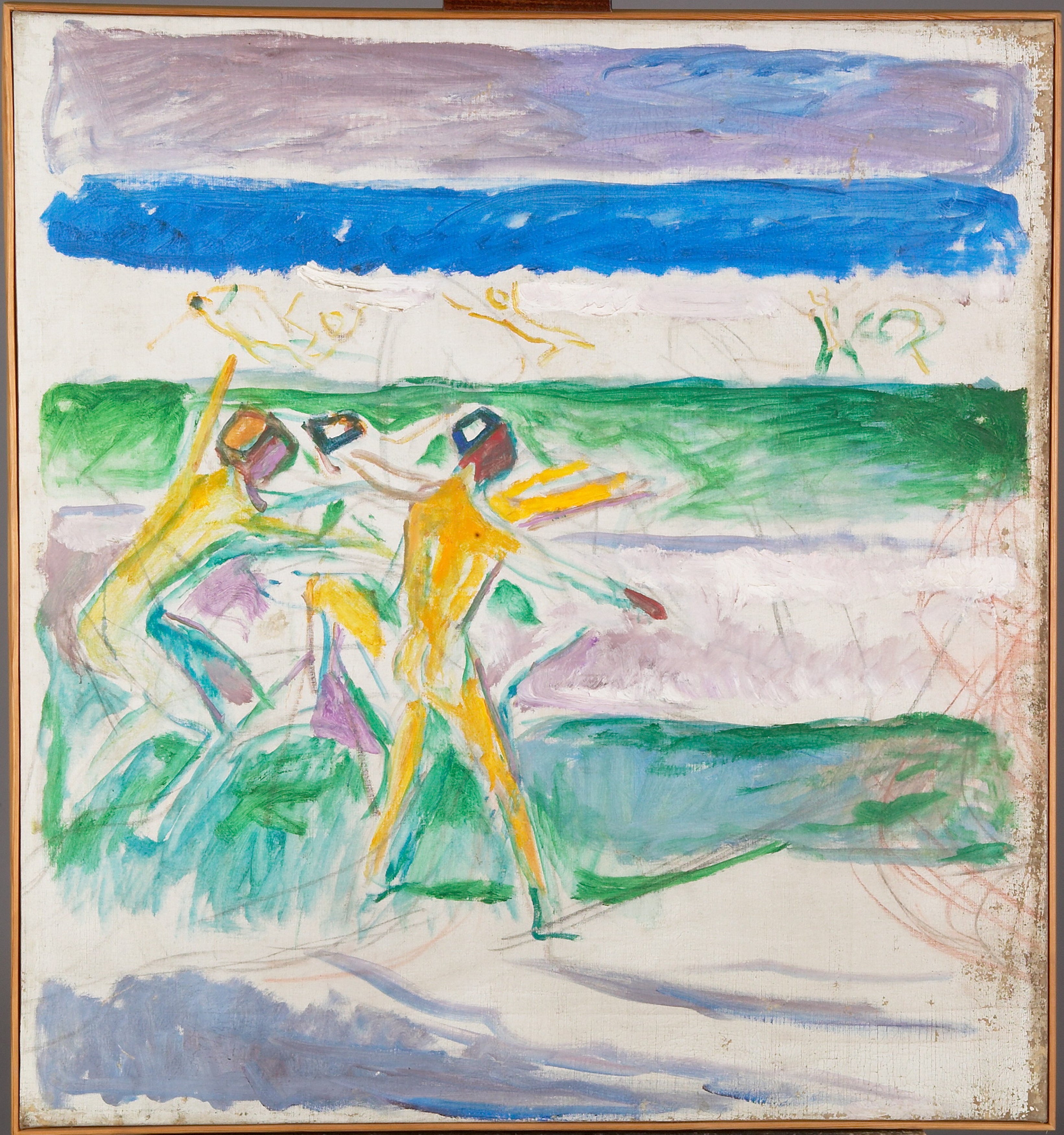 Reproduction du tableau « Baigneurs - Edvard Munch » par Alpha Reproduction en peinture à l’huile