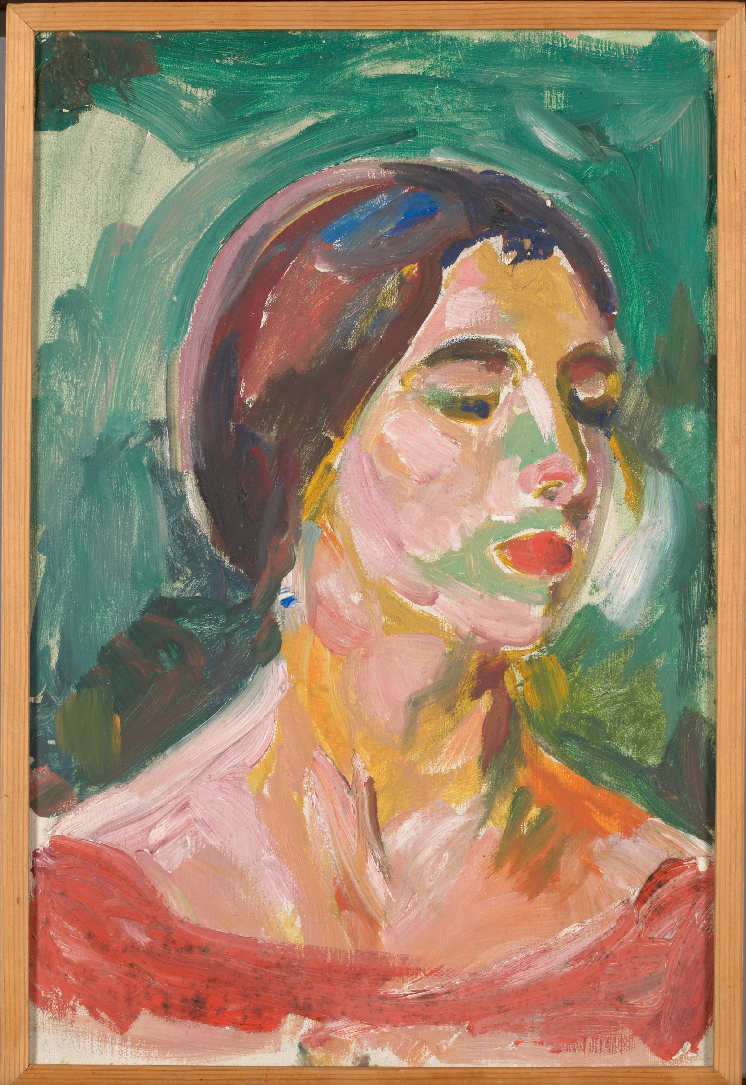 Reproduction du tableau « Birgit Prestøe, étude de portrait - Edvard Munch » par Alpha Reproduction en peinture à l’huile