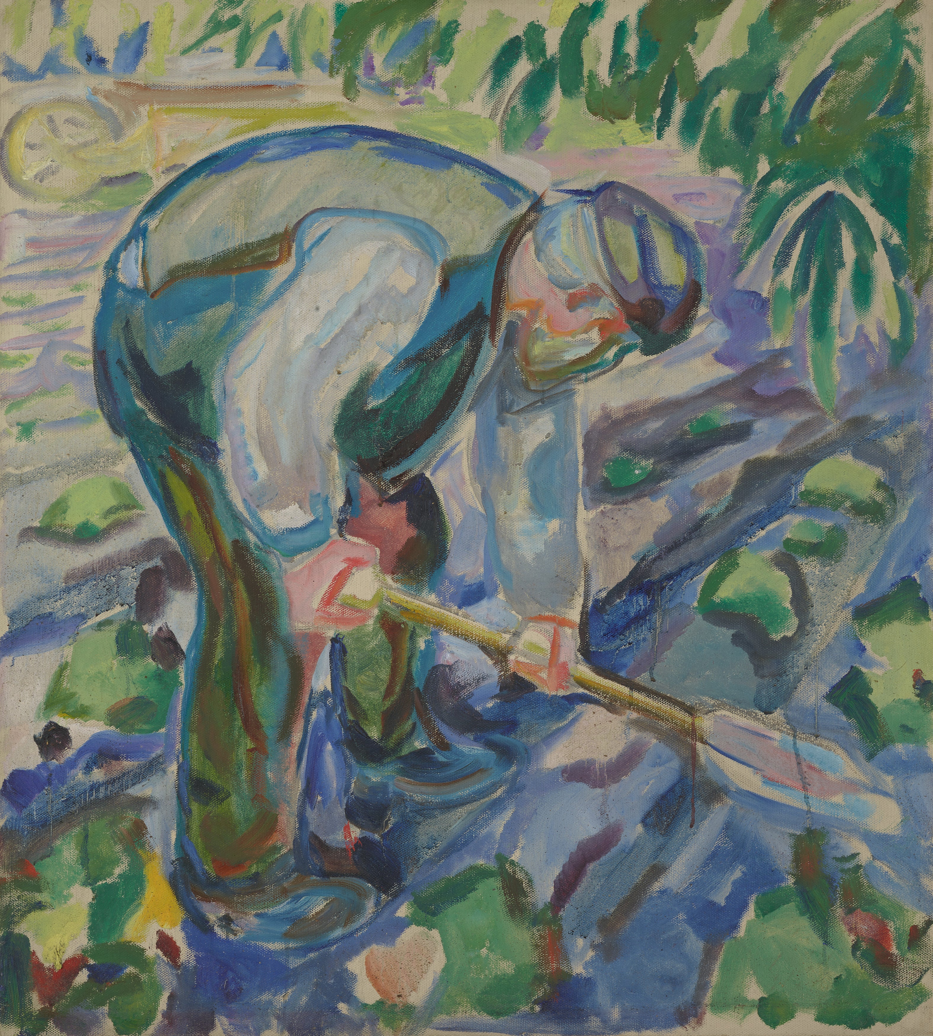 Reproduction du tableau « Homme creusant - Edvard Munch » par Alpha Reproduction en peinture à l’huile