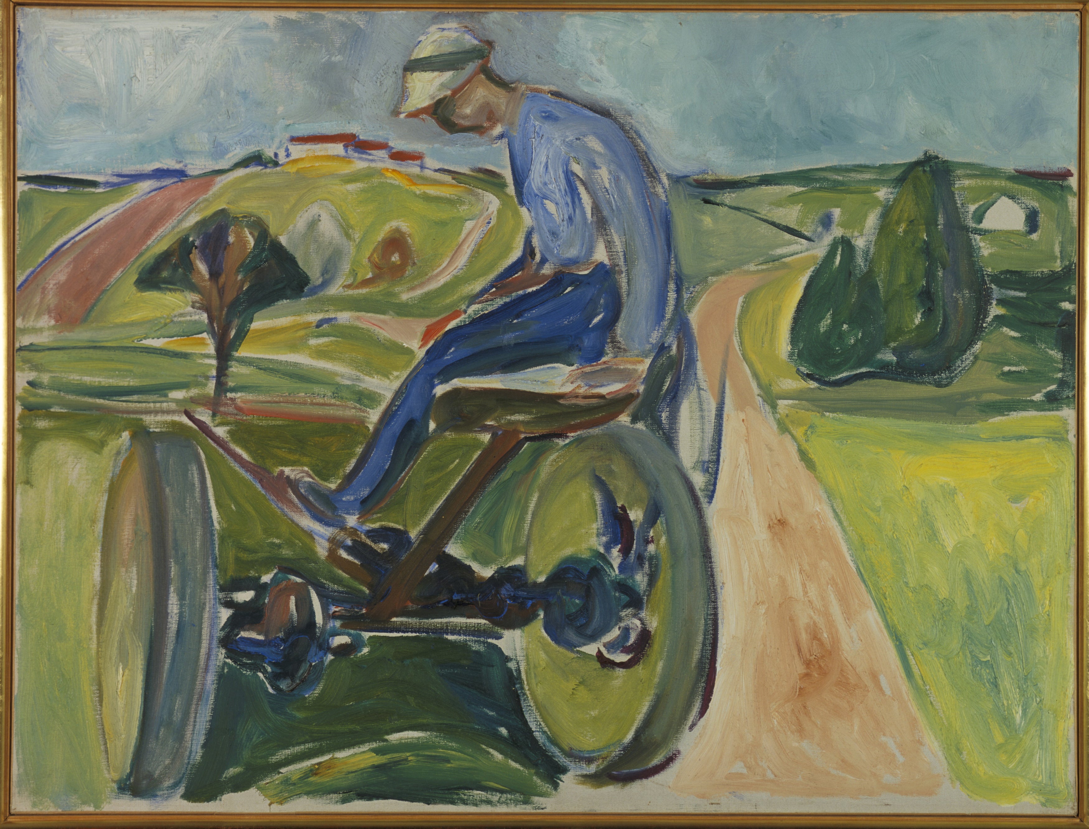 Reproduction du tableau « Homme sur la moissonneuse - Edvard Munch » par Alpha Reproduction en peinture à l’huile