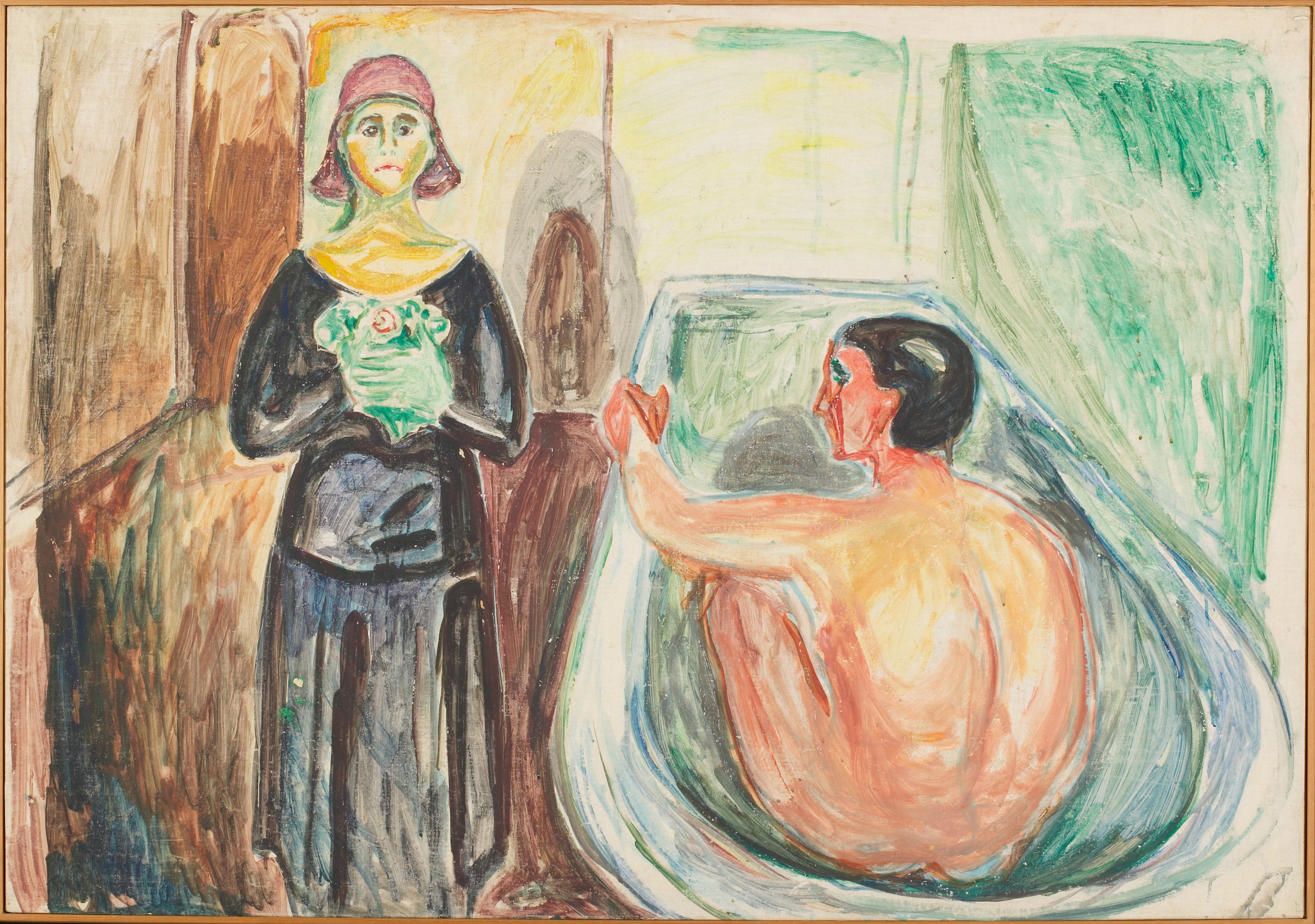 Reproduction du tableau « Marat au bain et Charlotte Corday - Edvard Munch » par Alpha Reproduction en peinture à l’huile