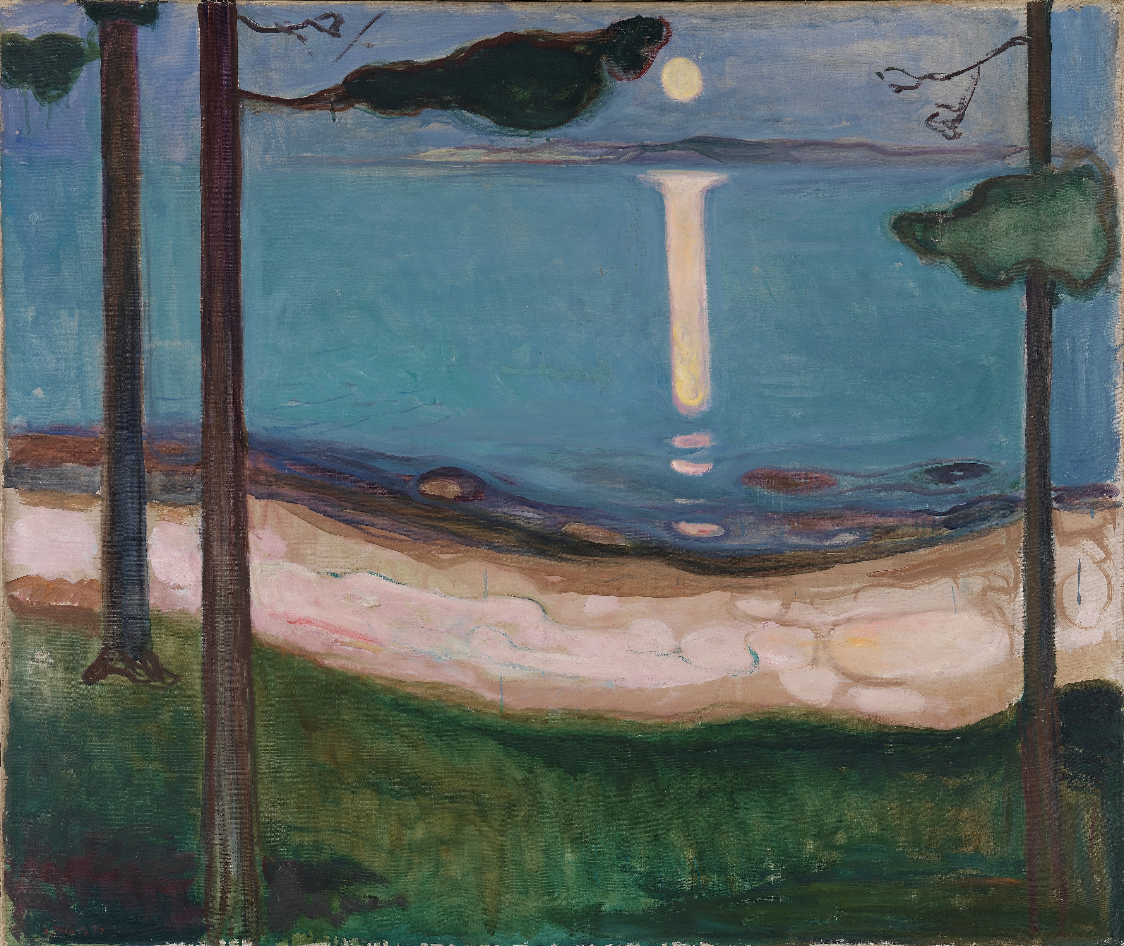 Reproduction du tableau « Clair de Lune - Edvard Munch » par Alpha Reproduction en peinture à l’huile