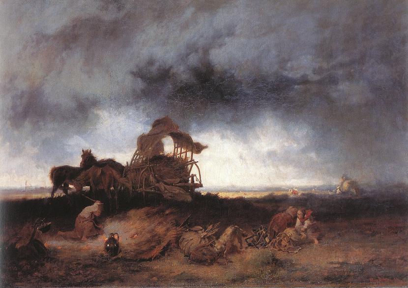 Tempête dans la puszta, Mihály Munkácsy, 1867