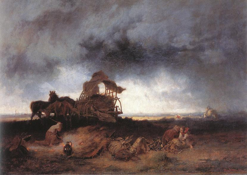 Tempête dans la puszta - Mihály Munkácsy