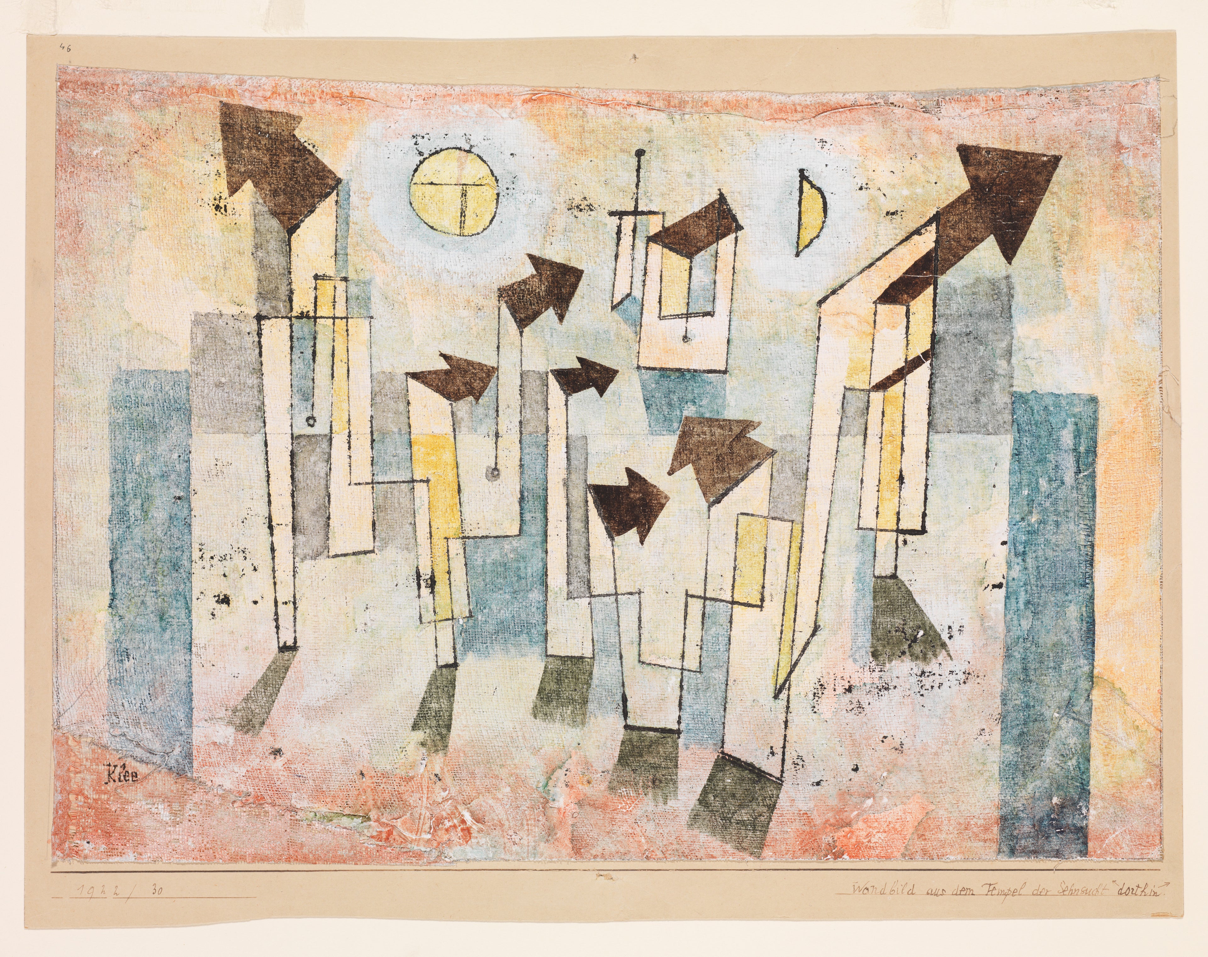 Affresco del Tempio del Desiderio ↖Là↗ - Paul Klee
