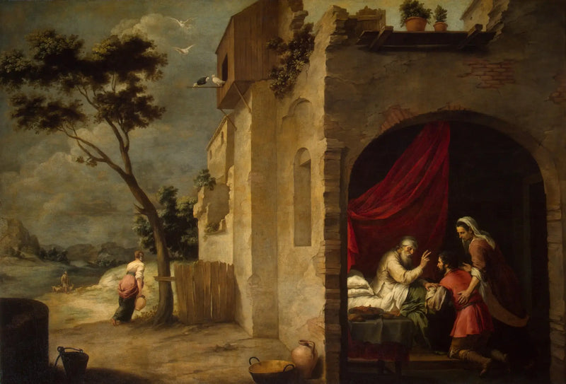 Isaac benedicendo Giacobbe - Bartolomé Esteban Murillo