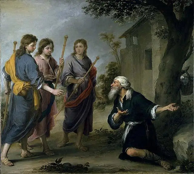 Abramo e i tre angeli - Bartolomé Esteban Murillo