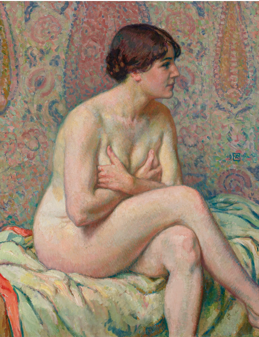 Nudo seduto (Maude) - The��o van Rysselberghe