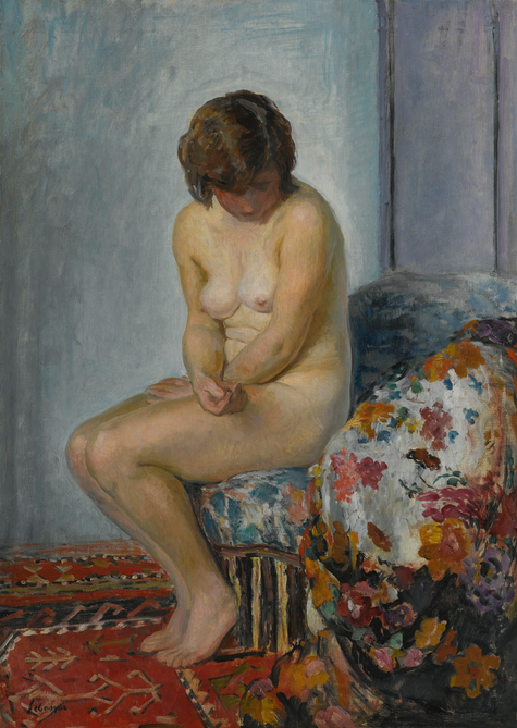 Nudo sul tappeto rosso - Henri Lebasque