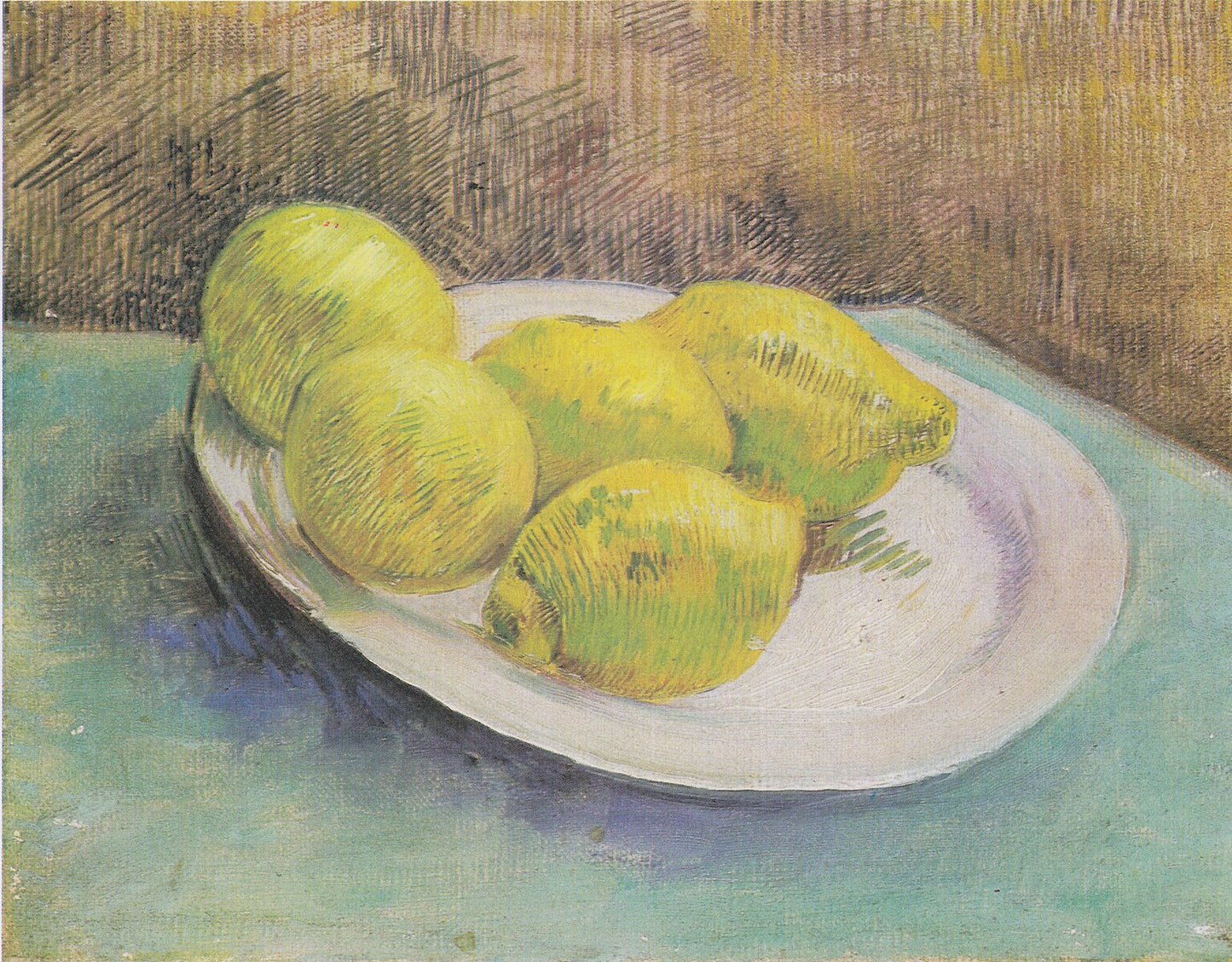 🍋 Natura morta con limoni su un piatto – Vincent van Gogh (1887)