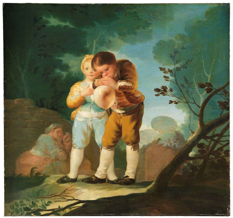 Bambini che gonfiano una vescica - Francisco de Goya