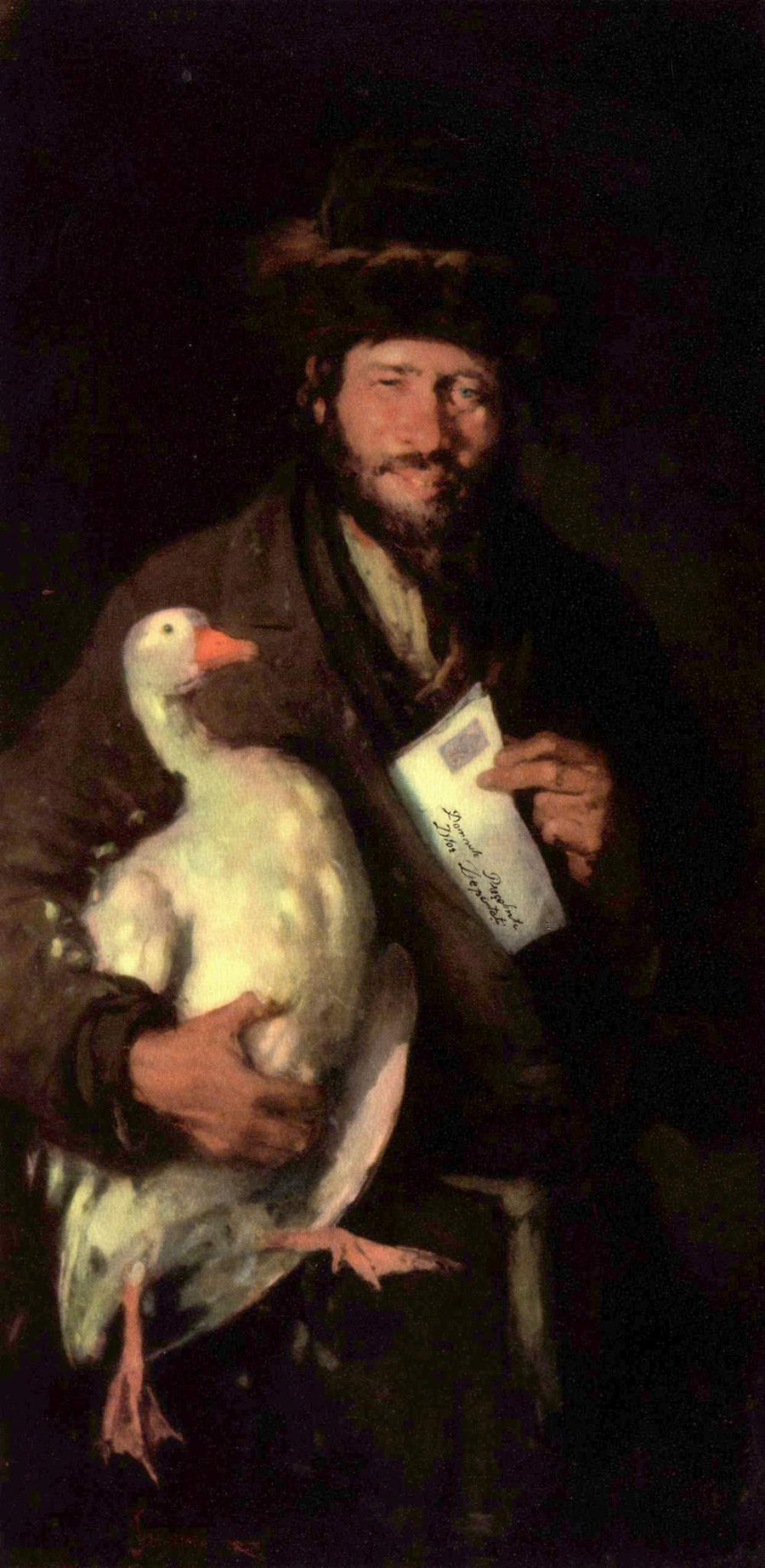 Le Juif à l’oie, Nicolae Grigorescu, 1880, peinture à l’huile