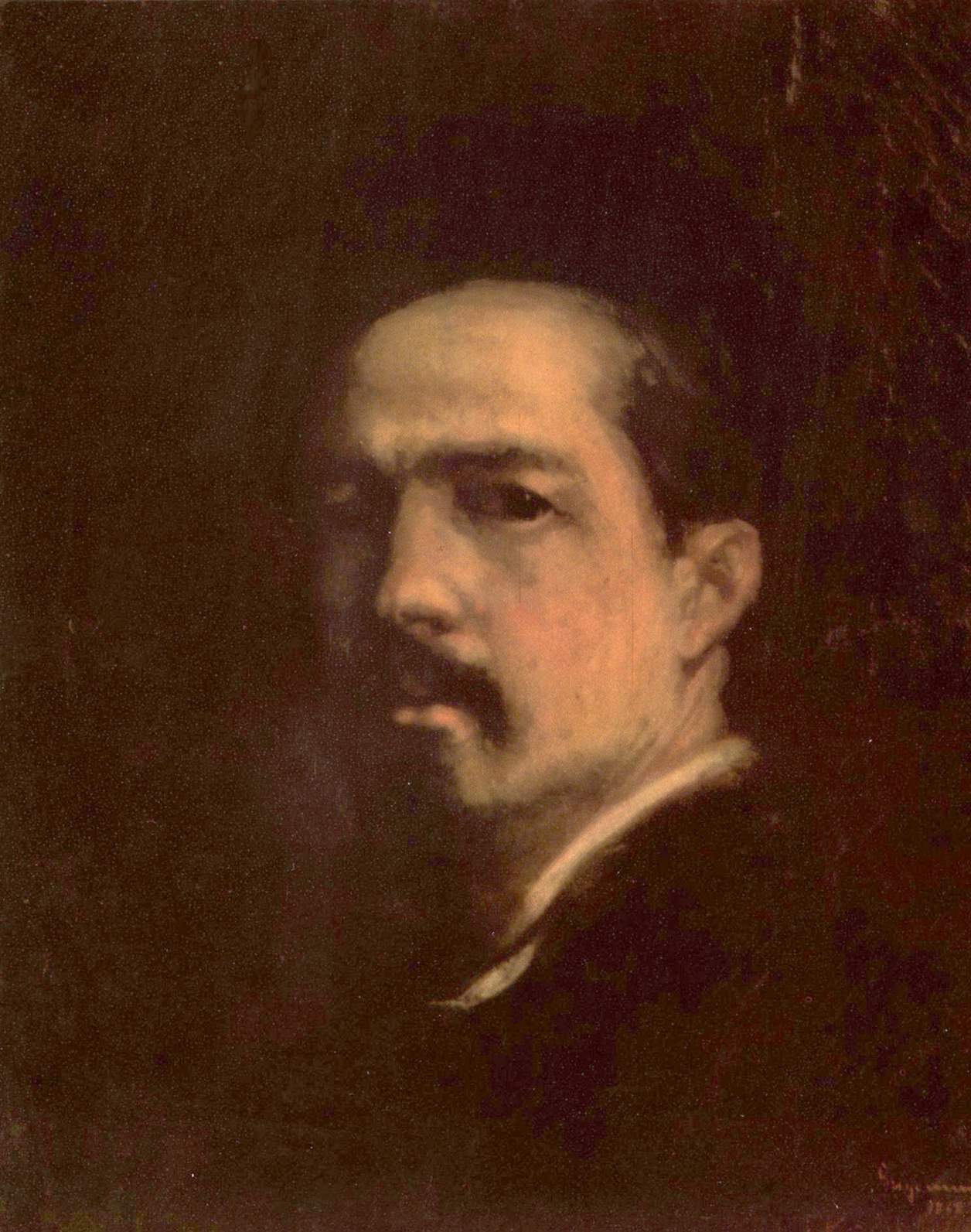 Autoportrait, Nicolae Grigorescu, 1868, peinture à l’huile