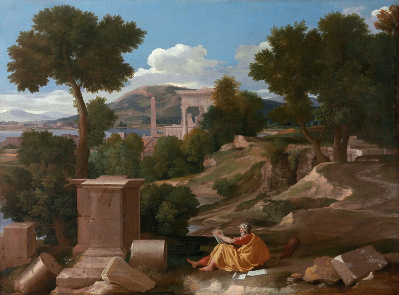 Paesaggio con san Giovanni a Patmos - Nicolas Poussin