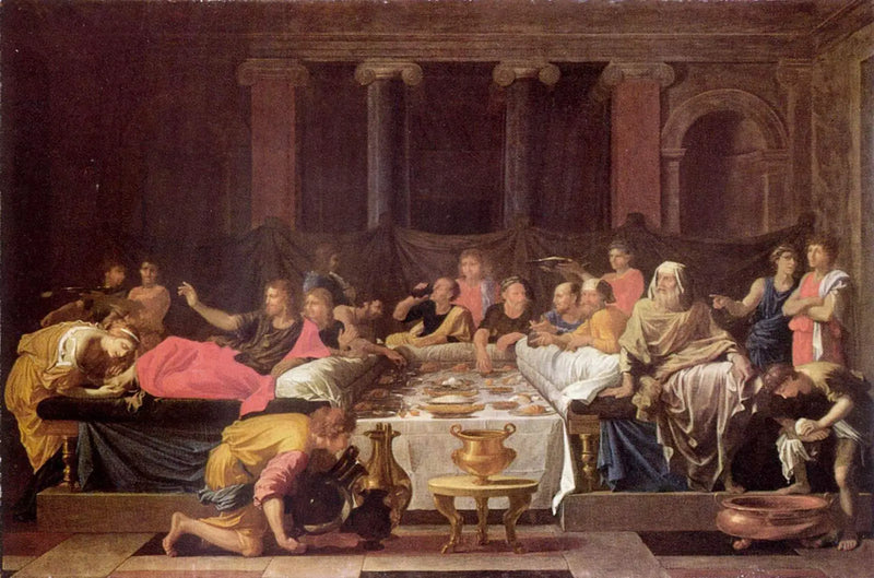La Penitenza o La Cena da Simone - Nicolas Poussin