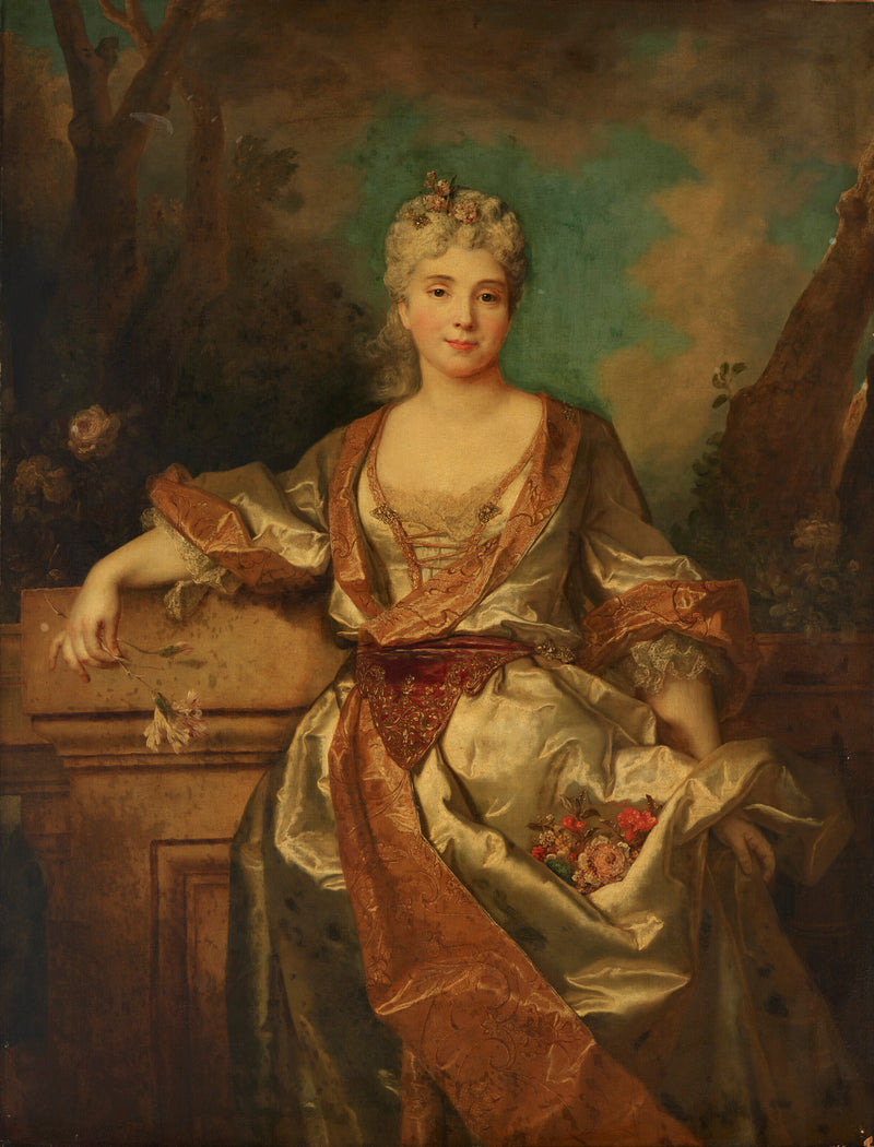 Portrait de Jeanne-Henriette Augustine de Fourcy, marquise de Puységur (1692-1737) - Nicolas de Largillière