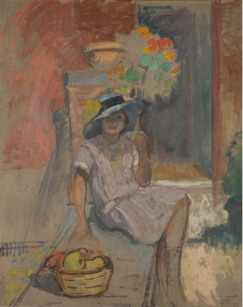 Nono seduto in un giardino - Henri Lebasque