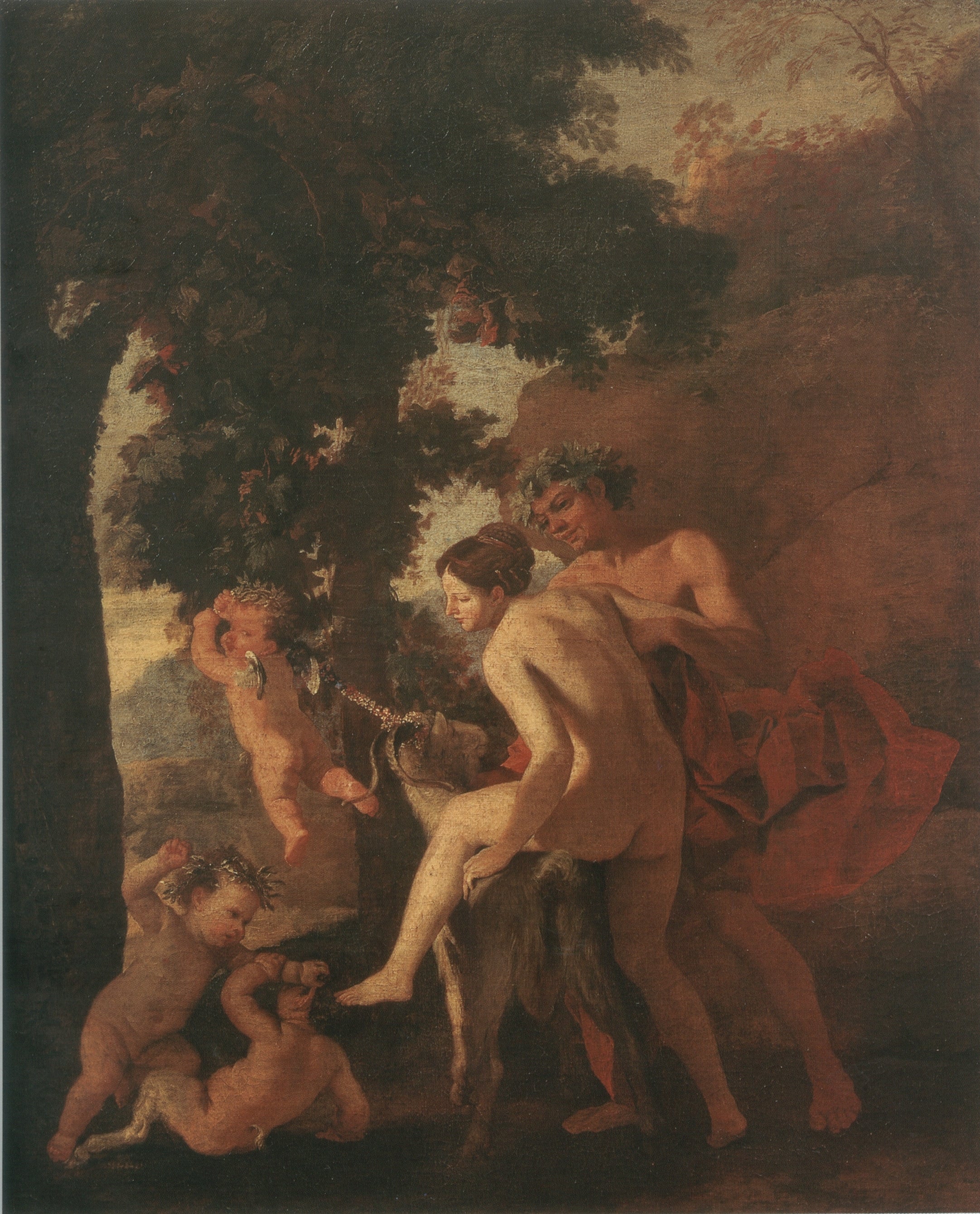 Nymphe chevauchant un bouc - Nicolas Poussin