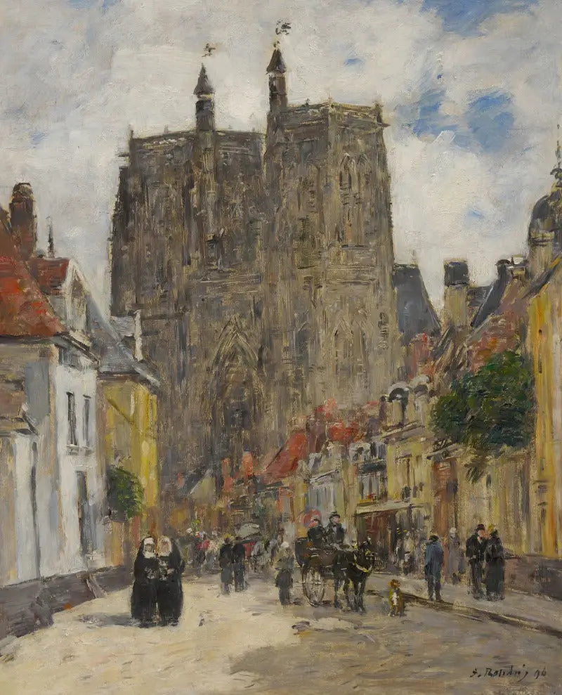 Abbeville: Chiesa di Saint-Vulfran - Eugène Boudin