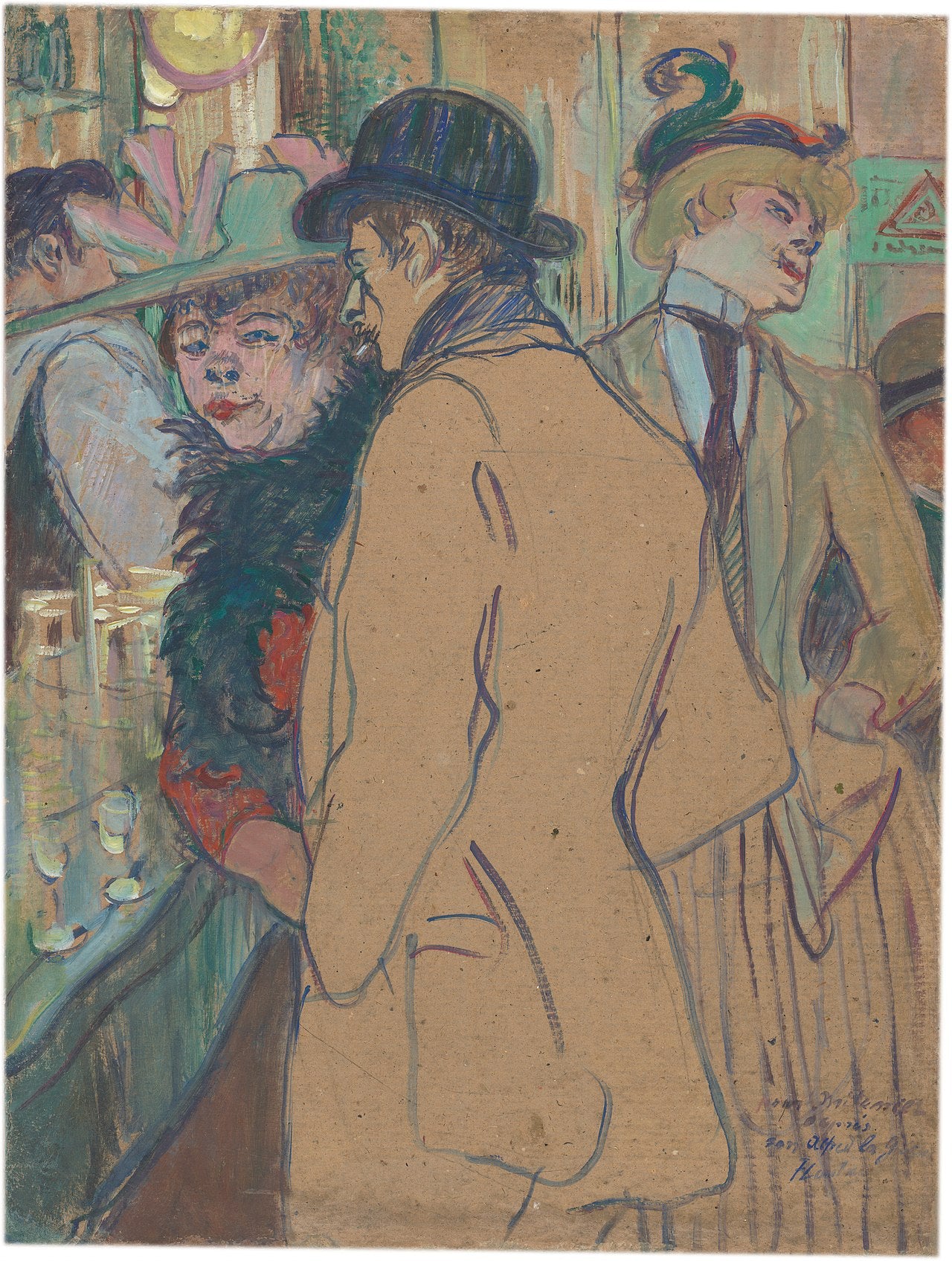 Reproduction du tableau « Alfred la Guigne - Henri de Toulouse-Lautrec » par Alpha Reproduction en peinture à l’huile