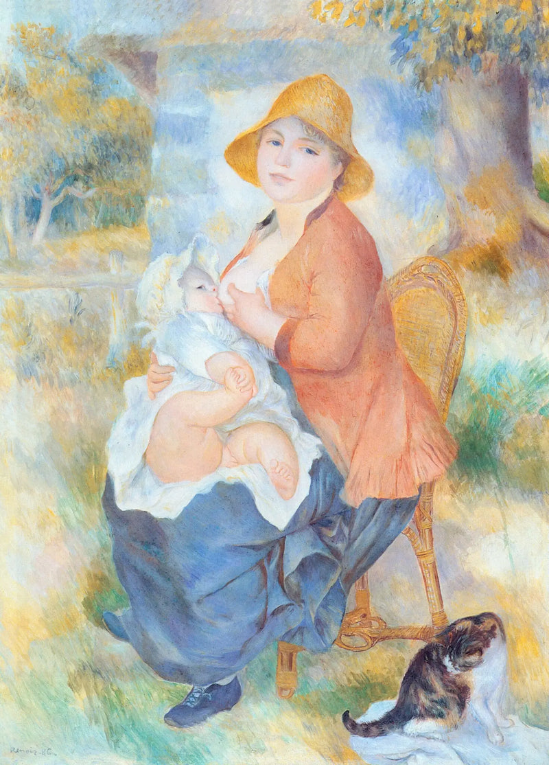 Aline Renoir che allatta suo figlio Pierre - Pierre-Auguste Renoir