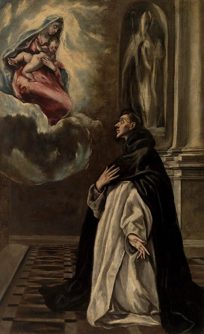 Apparizione della Vergine e del Bambino a san Ippolito - El Greco