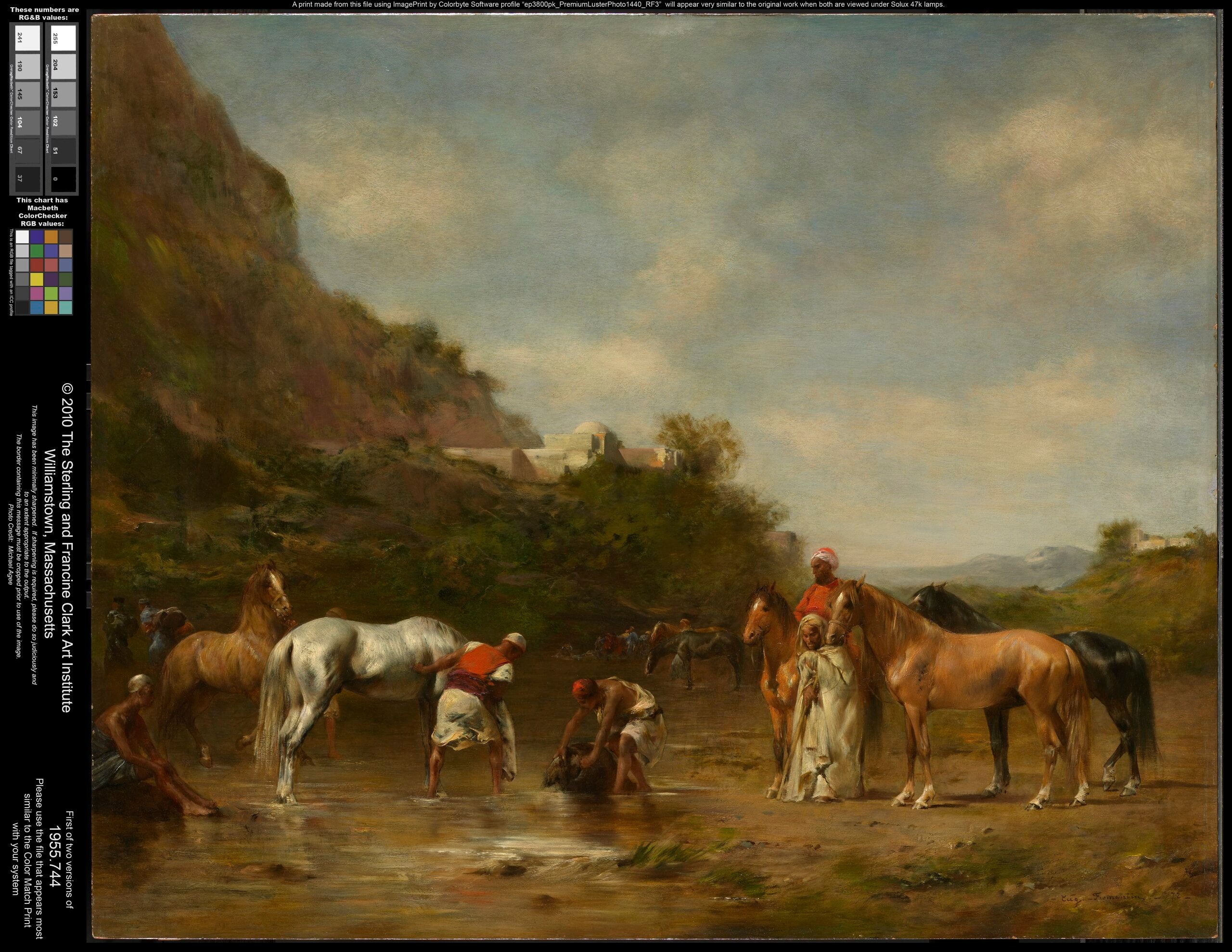 Arabes faisant boire leurs chevaux - Eugène Fromentin