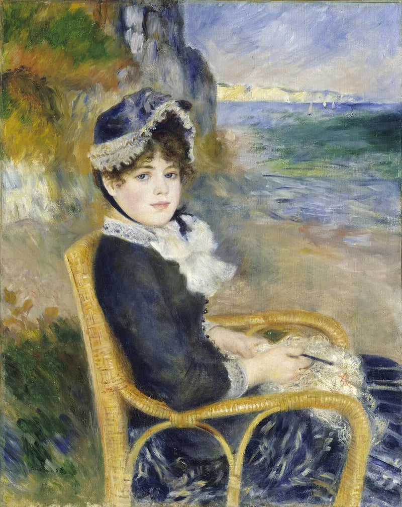 Al bordo del mare - Pierre-Auguste Renoir