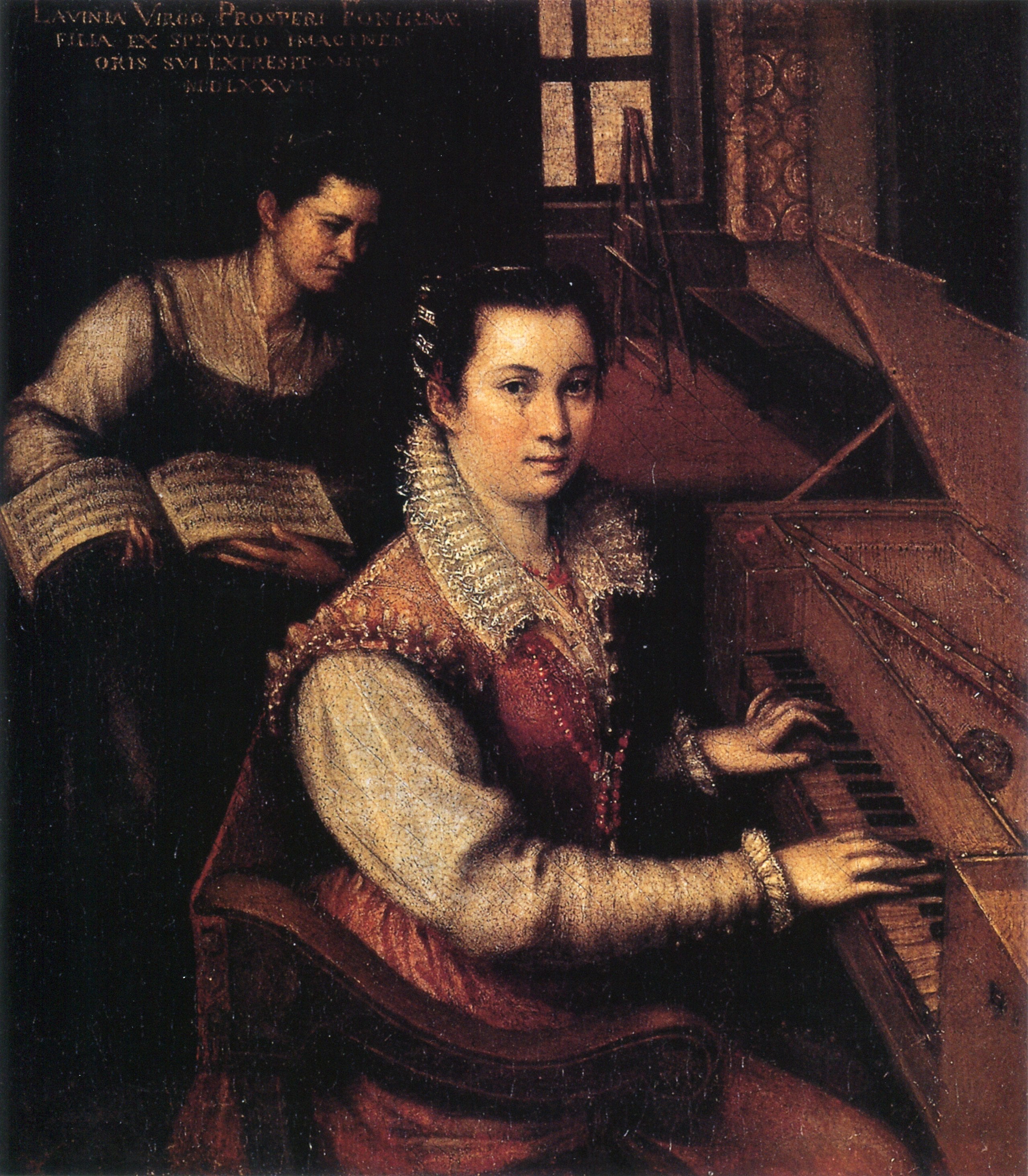 Autoportrait au virginal avec un serviteur - Lavinia Fontana